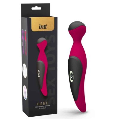 Intt hebe - Massageador e estimulador de clitóris em silicone atóxico 7 modos de vibração e carregamento via usb Rosa
