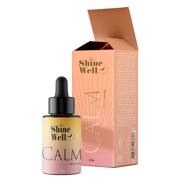 Calm Bala Líquida Calmante 20ml Linha Shine Well Pepper Blend