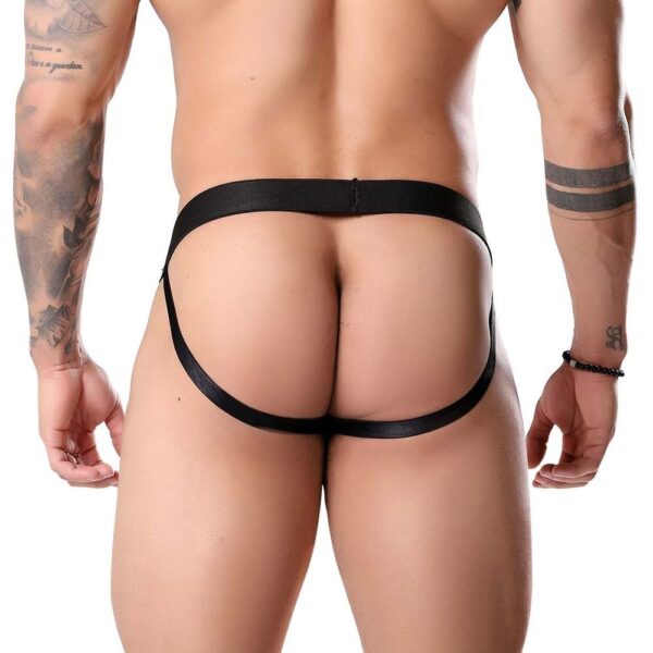 Cueca Jockstrap Seu carinho me engrandece Fetiche Preta Tallyta - Image 2