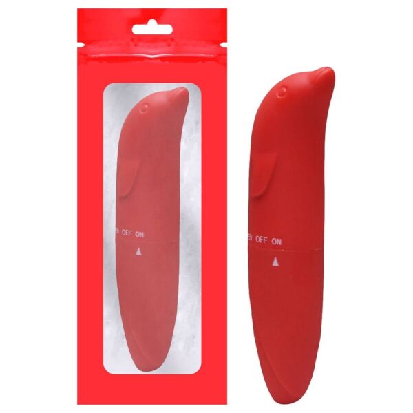 Vibrador ponto g aveludado com formato golfinho - Image 2