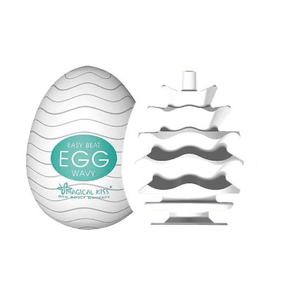Alternative view of Masturbador masculino Egg wavy magical kiss