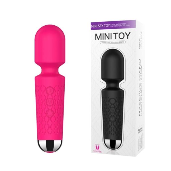 Mini Vibrador Varinha Mágica com 20 Modos de Vibrações e 8 Níveis e Velocidade - Image 4