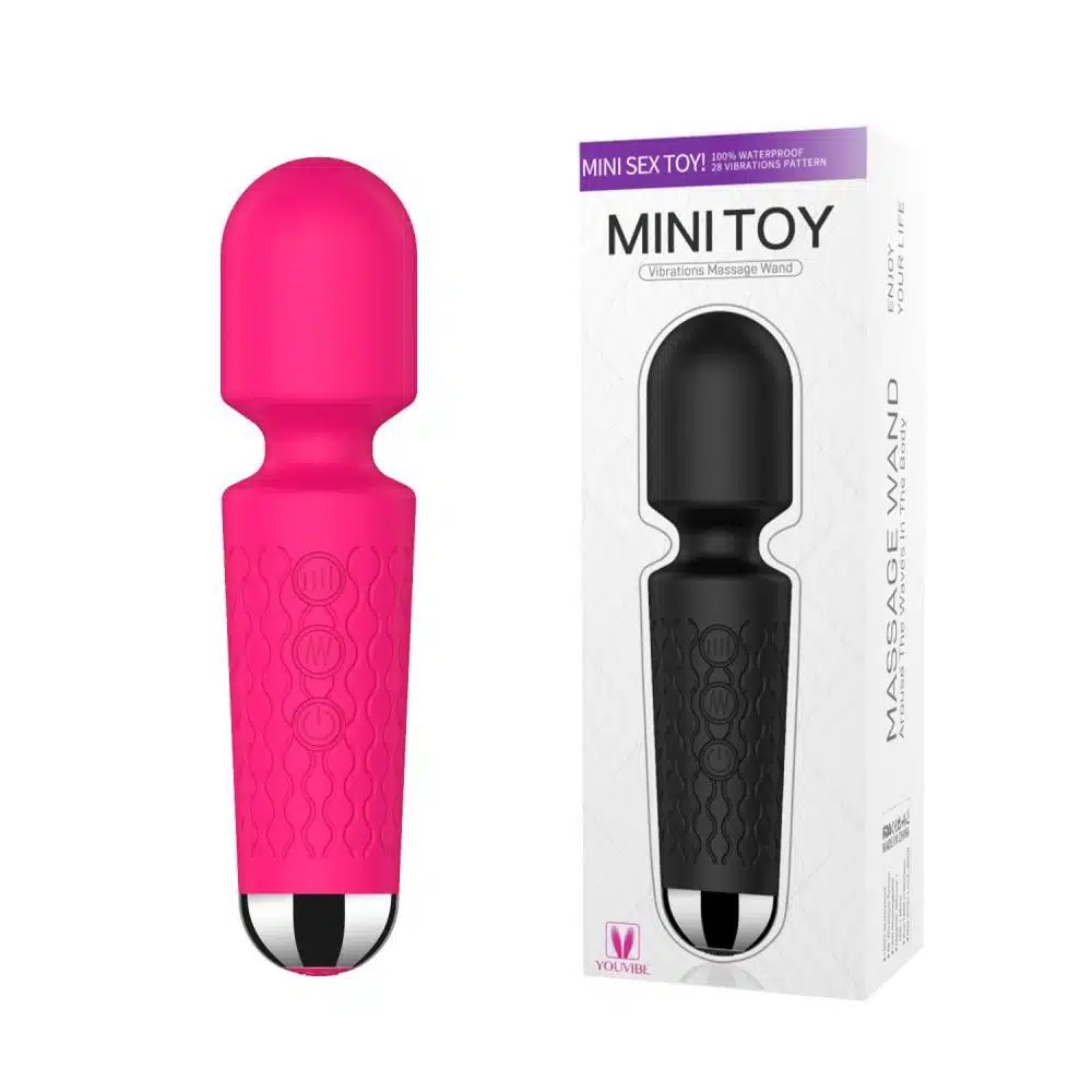Mini Vibrador Varinha Mágica com 20 Modos de Vibrações e 8 Níveis e Velocidade  Imagem 4