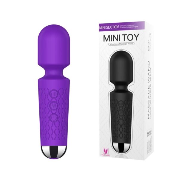 Mini Vibrador Varinha Mágica com 20 Modos de Vibrações e 8 Níveis e Velocidade - Image 3