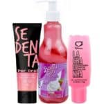Kit com Body Girl Lubrificante Sedenta Por Oral e Lacradinha