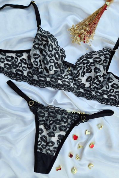 Conjunto sem bojo preto nude com aro lulu tule beijo Personalizavel 10 15333583272 conjunto sem bojo preto nude com aro lulu tule beijo personalizavel 02