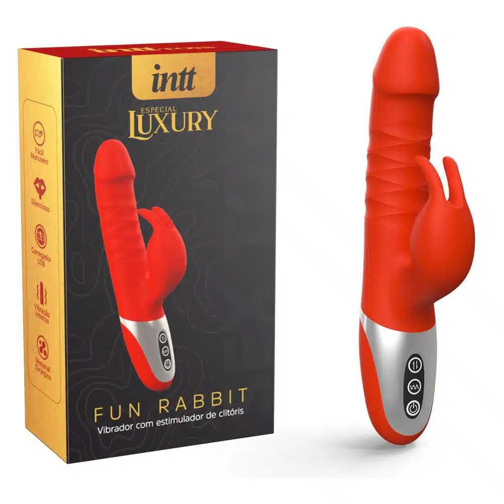Vibrador Com Estimulador Fun Rabbit Luxury  Intt
