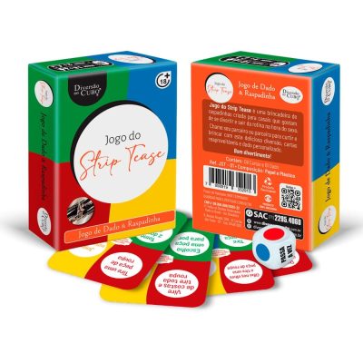 Alternative view of Jogo do Strip Tease Dado e Raspadinha Reutilizável Diversão ao Cubo
