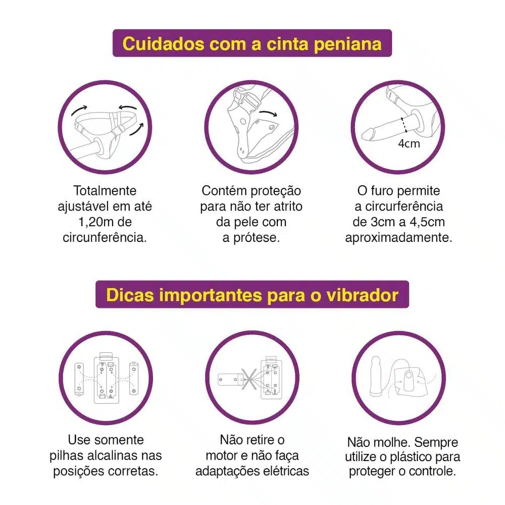 Cinta StrapOn Com Pênis Vibrador 16x4 cm Soulsex  Imagem 9