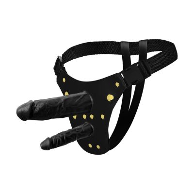 15334668546 cinta dupla em couro sintetico com 2 penis 16 5 x 4 5 e 12 5 x 3 5cm 2