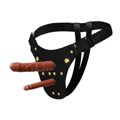 15334668857 cinta strap on ativa dp com duas proteses de 18x3 8cm e 13x2 3cm 4