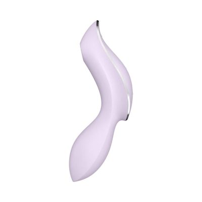 Vibrador de clitóris e ponto g recarregável com motor duplo 11 ondas de pressão e 12 vibração - Satisfyer curvy trinit 2 7 15336091566 vibrador de clitoris e ponto g recarregavel com motor duplo 11 ondas de pressao e 12 vibrac