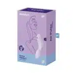 Vibrador de clitóris e ponto g recarregável com motor duplo 11 ondas de pressão e 12 vibração - Satisfyer curvy trinit 2 - Imagem 5