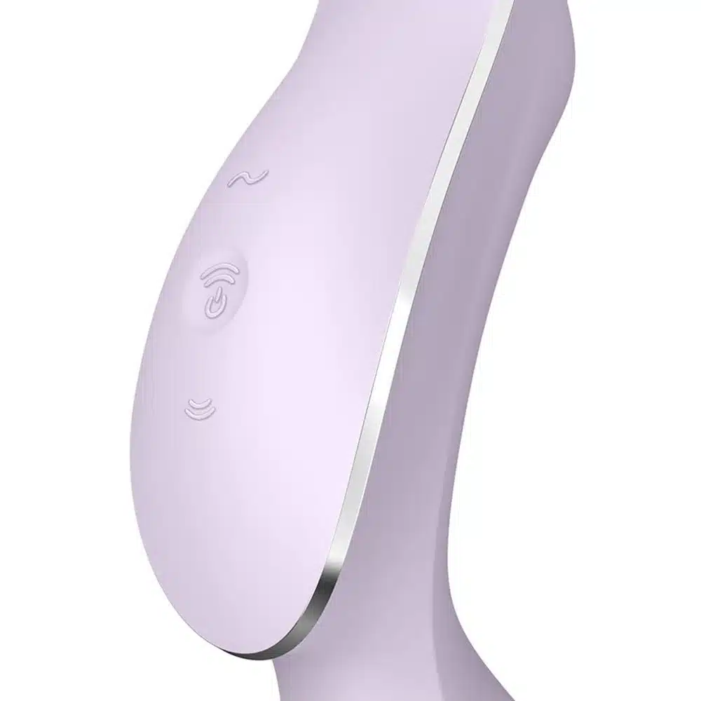 Vibrador de clitóris e ponto g recarregável com motor duplo 11 ondas de pressão e 12 vibração  Satisfyer curvy trinit 2  Imagem 4