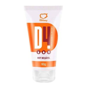 Lubrificante Íntimo Beijável D4 Hot 60g - Sexy Fantasy
