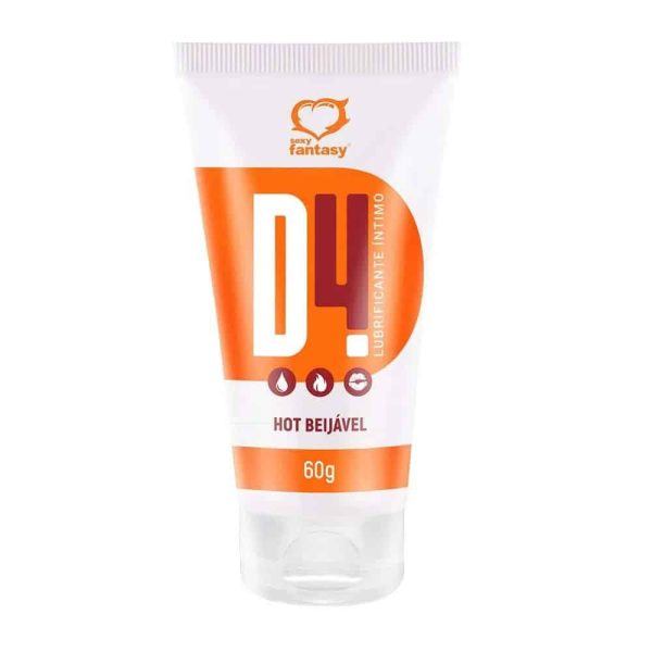 Lubrificante Íntimo Beijável D4 Hot 60g - Sexy Fantasy