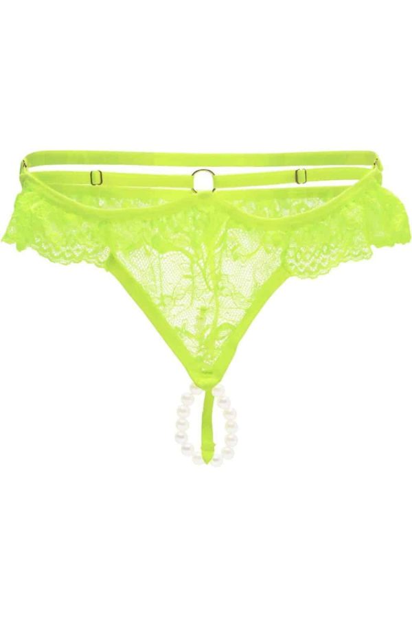 Calcinha Personalizável Tailandesa Amarelo Neon Tallyta Lingerie - Imagem 4