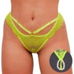 Calcinha Personalizável Tailandesa Amarelo Neon Tallyta Lingerie