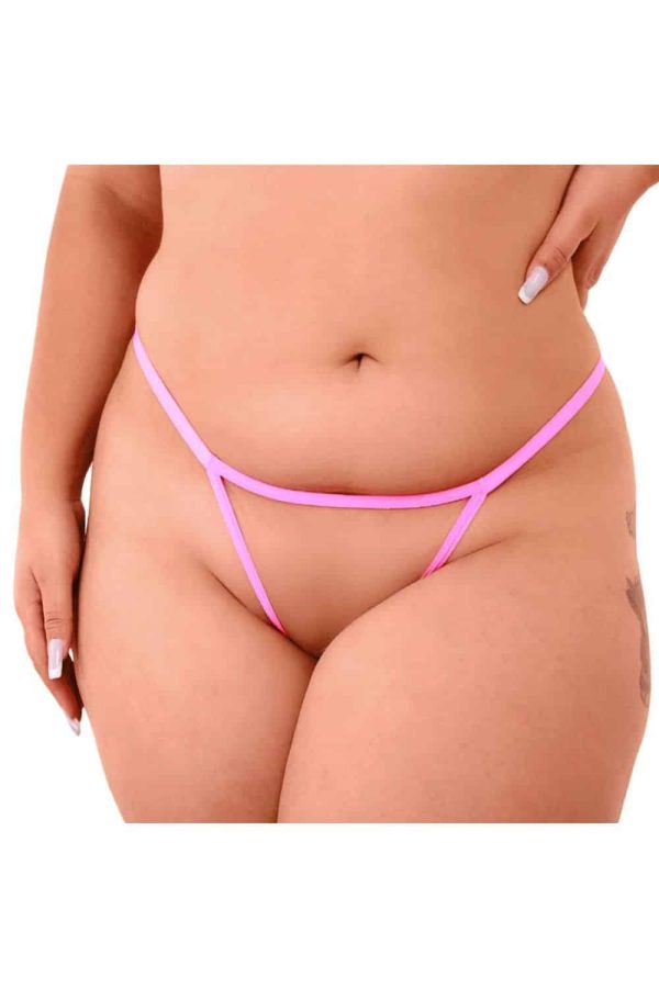 Calcinha Rosa neon plus size personalizável - Image 3
