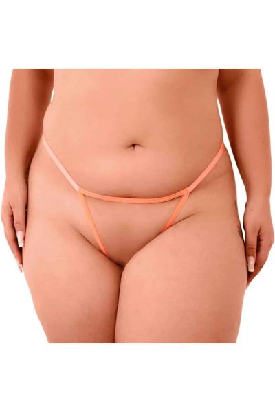 Alternative view of Calcinha Laranja plus size personalizável