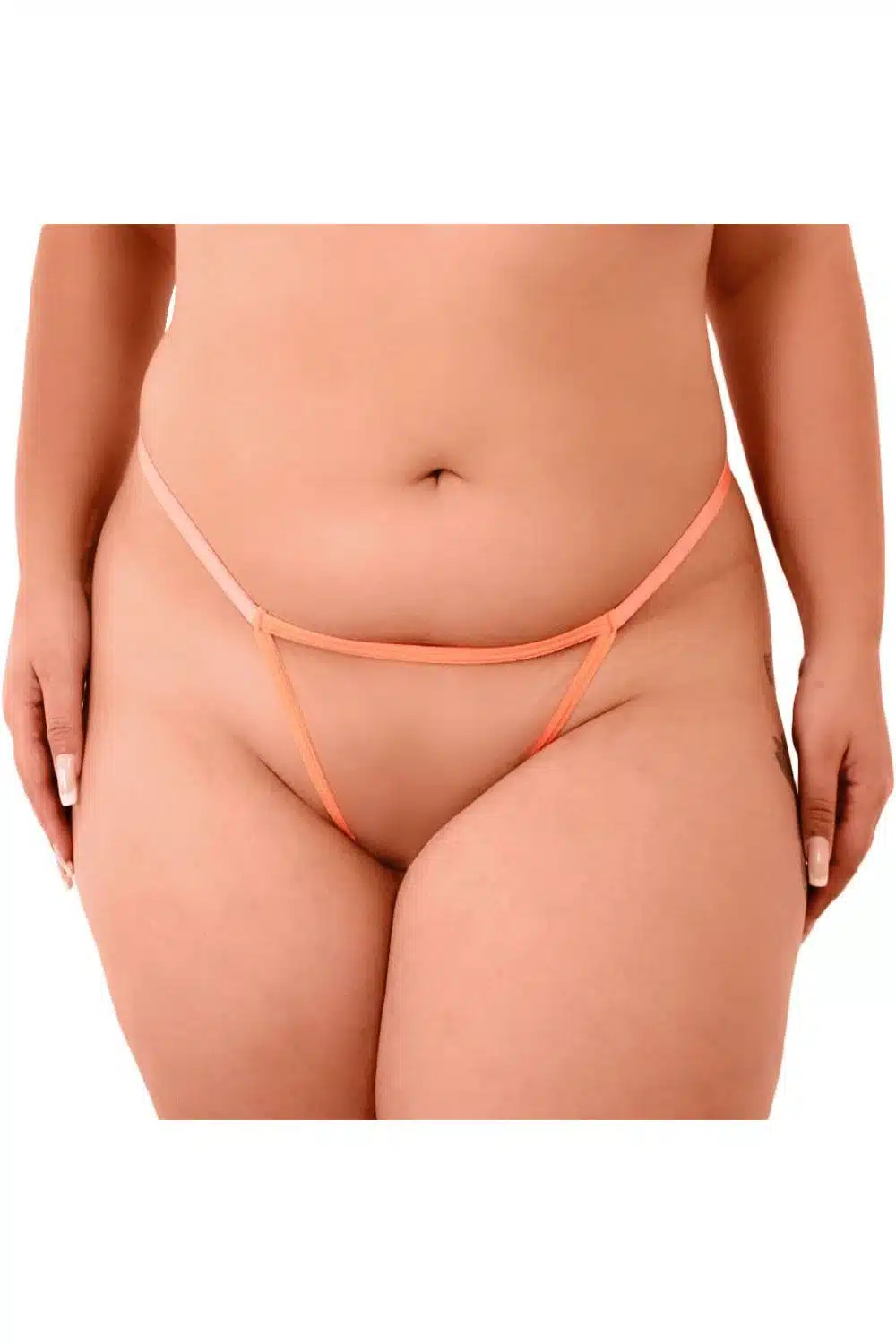 Calcinha Laranja plus size personalizável  Imagem 2