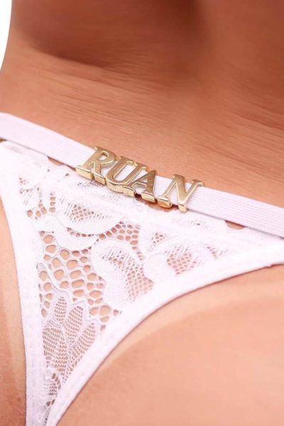 Calcinha Personalizável de Renda Branca 5 15266805586 calcinha personalizavel de renda branca 01