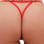 Calcinha Personalizável vermelha ilusion