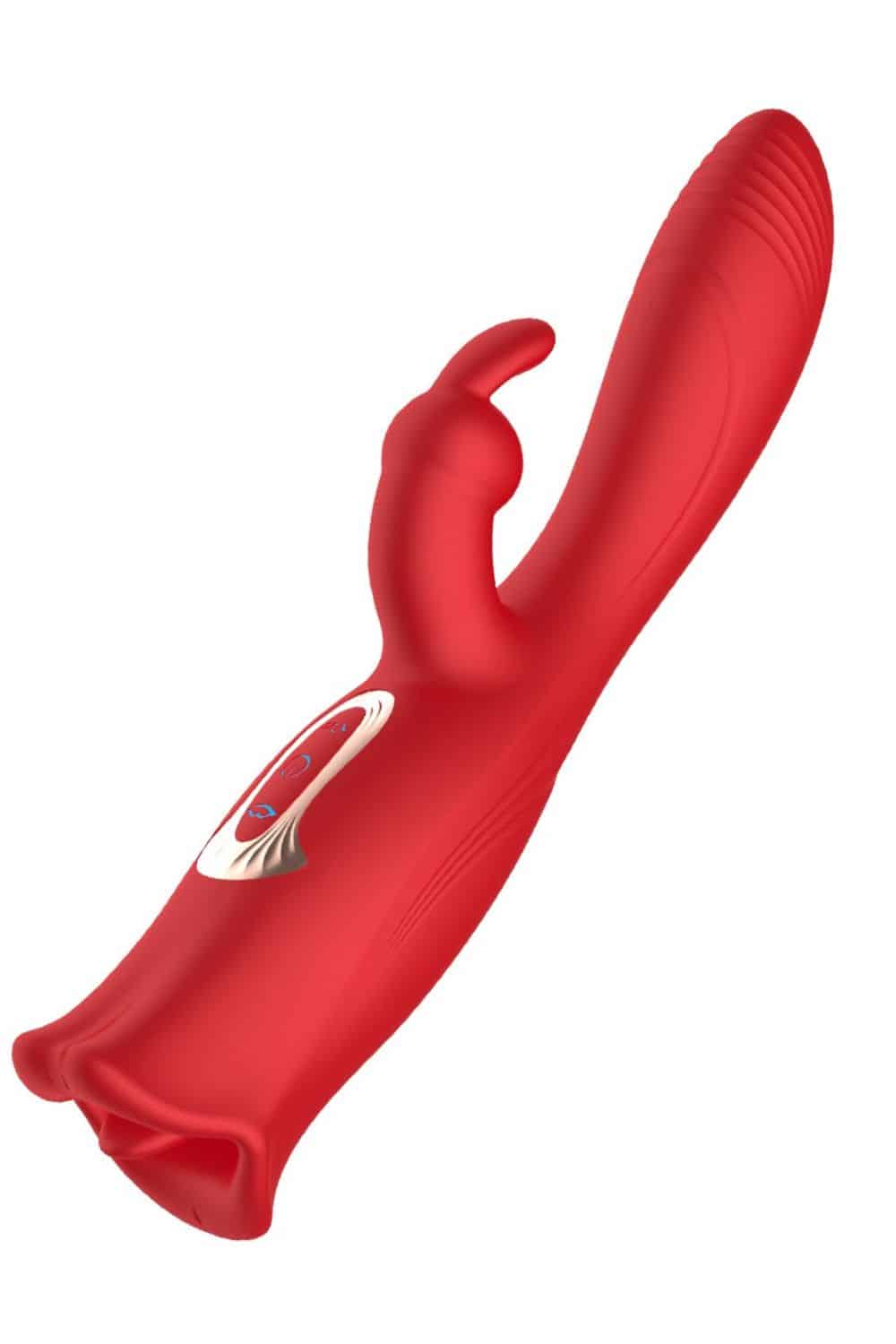 Boca Vibratória com Penetração e Estimulador de Clitóris - Imagem 4