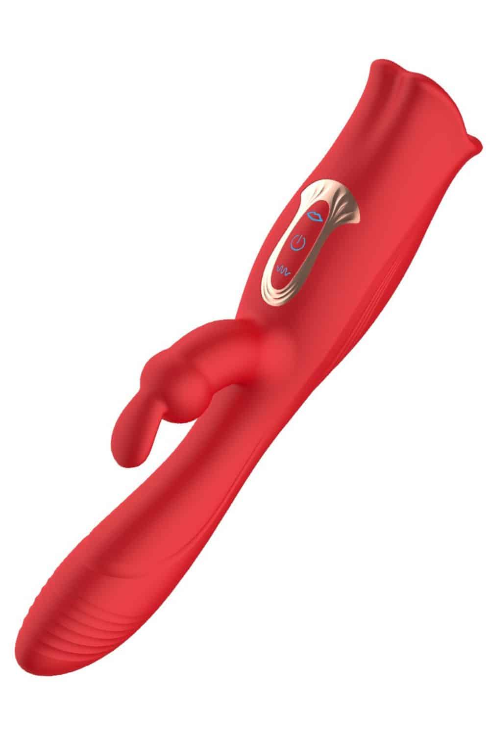 Boca Vibratória com Penetração e Estimulador de Clitóris - Imagem 3