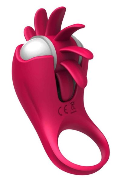 Anel Peniano Vibratório com Rotação de Língua Estimulador de Clitóris - Rosa 5 15273309406 anel peniano vibratorio com rotacao de lingua estimulador de clitoris rosa 02