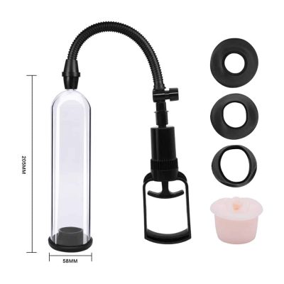 Bomba Peniana manual com 4 Anéis Penis Pump Youvibe 7 15275806494 bb014 unica 01