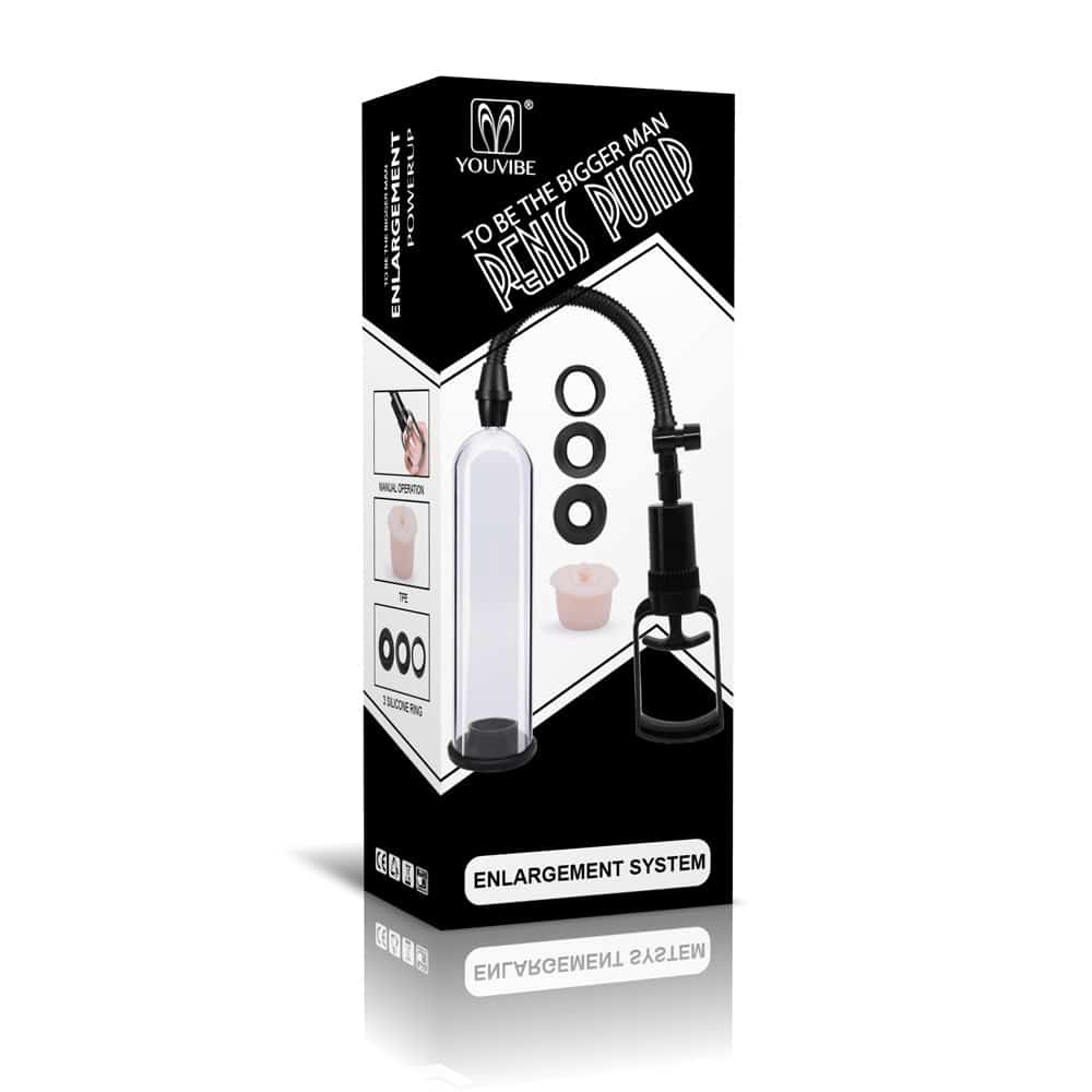 Bomba Peniana manual com 4 Anéis Penis Pump Youvibe 6 Bomba Peniana manual com 4 Anéis Penis Pump Youvibe - Imagem 6