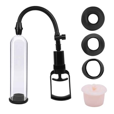 Bomba Peniana manual com 4 Anéis Penis Pump Youvibe 8 15275806575 bb015 unica