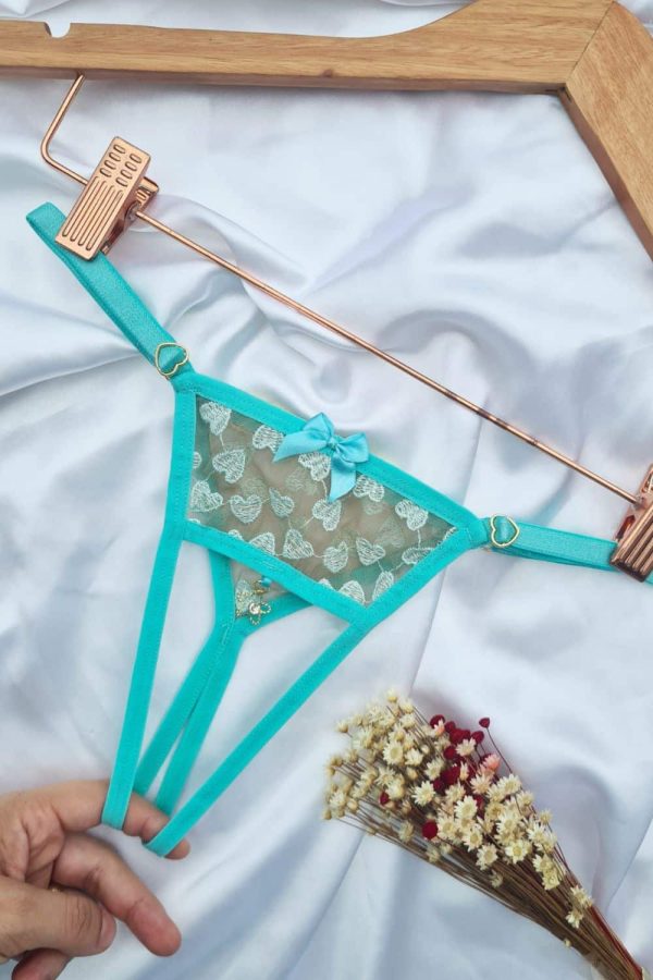 Calcinha personalizavel fio secretária Verde angel