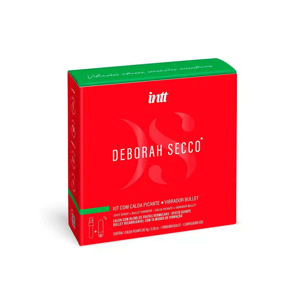 Kit Deborah Secco Bullet Vibrador Clitoris Feminino e Gel Beijavel Picante Aquece Intt  Imagem 5