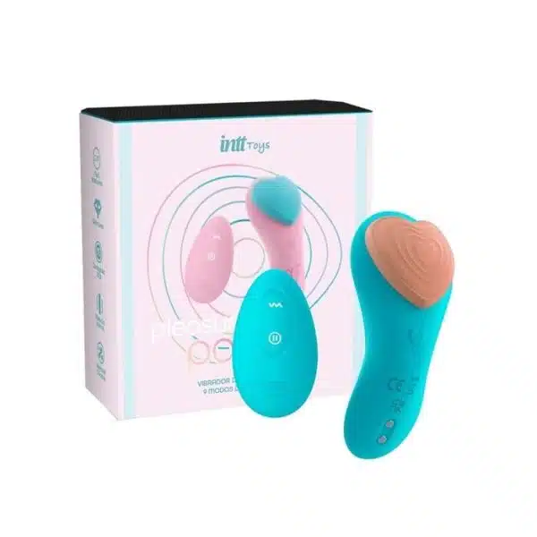 Pleasure Panty Intt Wellness Azul Calcinha Vibratória Com Controle Remoto Sem Fio