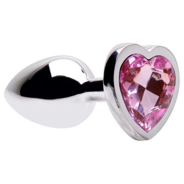 Plug Anal Médio de Metal Coração Pedra Sensual Love - Imagem 3