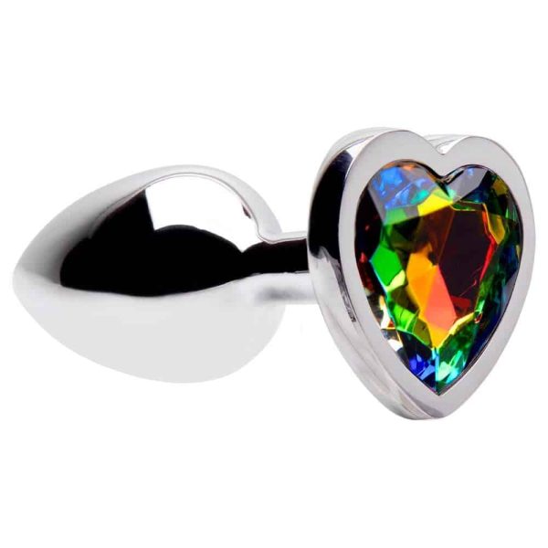 Plug Anal Médio de Metal Coração Pedra Sensual Love - Imagem 10