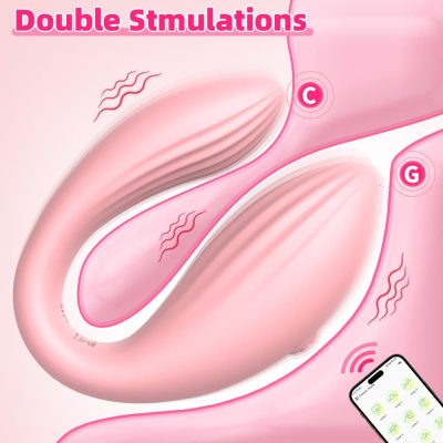 Vibrador para Casal com 10 Modos de Vibração,com Controle via Aplicativo Rosa - Mannuo 18 15337891206 cd046 rosa 03