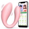 Vibrador para Casal com 10 Modos de Vibração,com Controle via Aplicativo Rosa - Mannuo