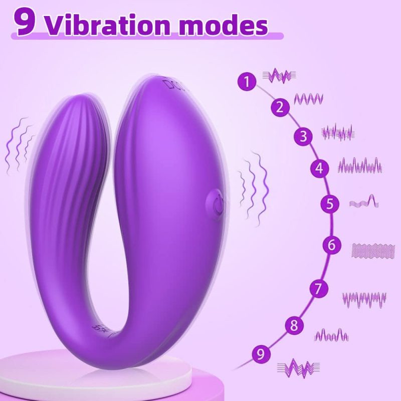 Vibrador para Casal Roxo com 10 Modos de Vibração,com Controle via Aplicativo - Mannuo - Imagem 7