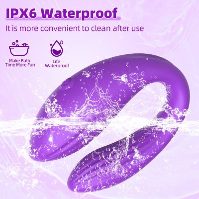 Vibrador para Casal Roxo com 10 Modos de Vibração,com Controle via Aplicativo - Mannuo 24 15337891908 cd046 roxo 10