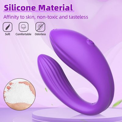 Vibrador para Casal Roxo com 10 Modos de Vibração,com Controle via Aplicativo - Mannuo 27 15337891911 cd046 roxo 08
