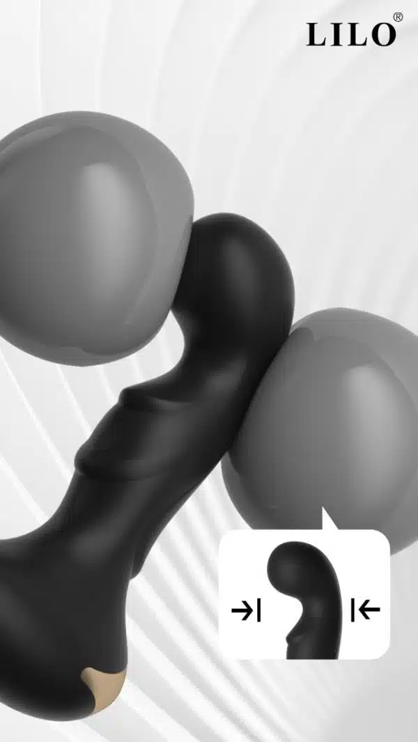Plug anal Recarregável com 10 modos de vibração,possui controle remote com APP, pelo smartphone - Imagem 4