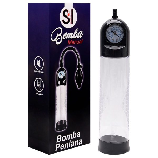 Bomba Peniana Pera com Medidor De Pressão