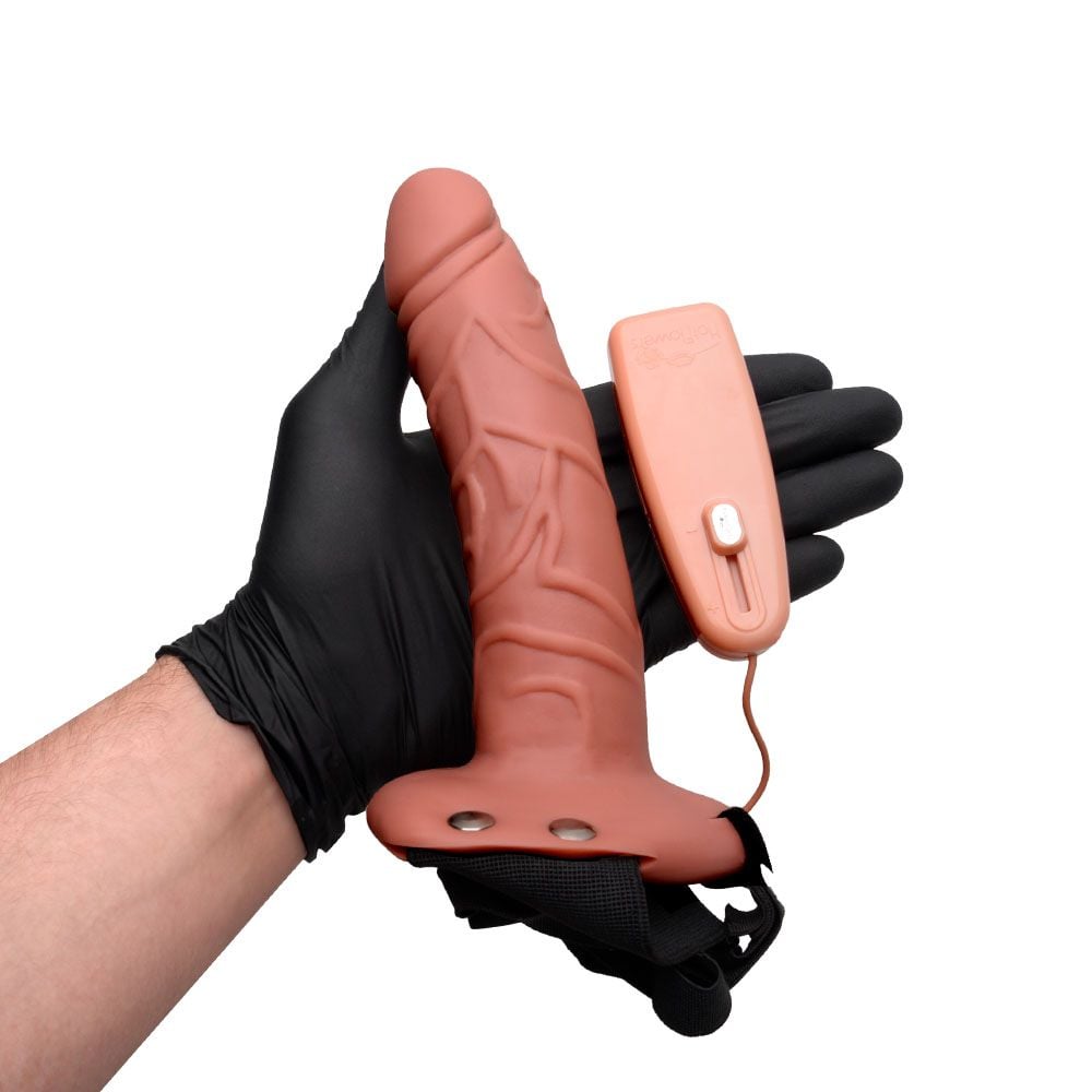 Capa Peniana Extensora 15 X 4,5Cm Cinto E Vibrador Hot Flowers 6 Capa Peniana Extensora 15 X 4,5Cm Cinto E Vibrador Hot Flowers - Imagem 6