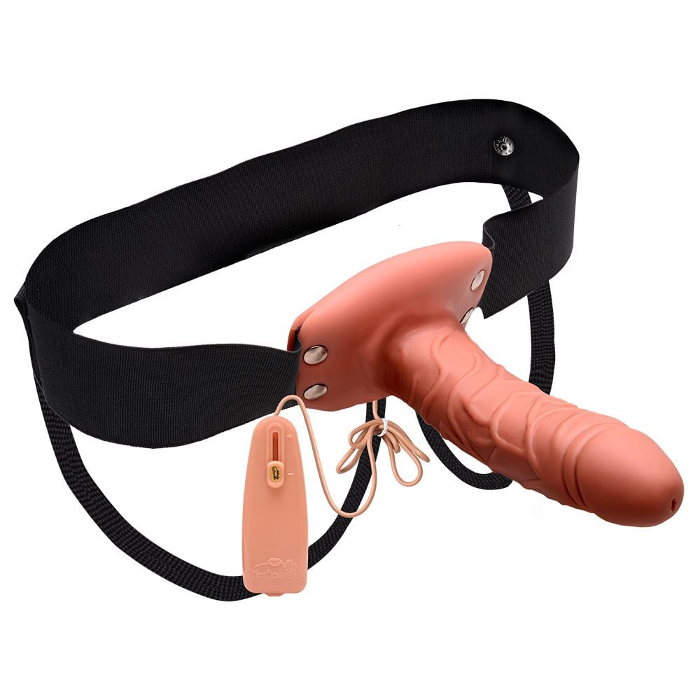 Capa Peniana Extensora 15 X 4,5Cm Cinto E Vibrador Hot Flowers 1 Capa Peniana Extensora 15 X 4,5Cm Cinto E Vibrador Hot Flowers