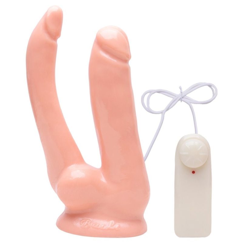 Pênis Duplo com Vibrador e Ventosa Baile Sensual Love - Imagem 3