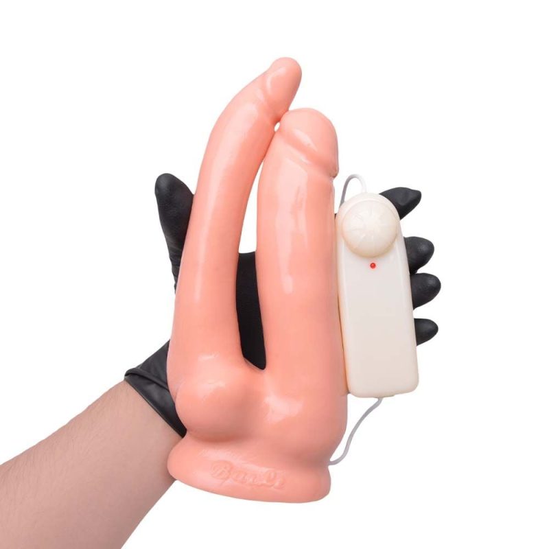 Pênis Duplo com Vibrador e Ventosa Baile Sensual Love - Imagem 5