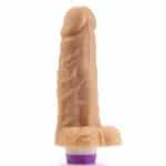 Pênis Realístico com Escroto e Vibro - 18 X 4,5cm